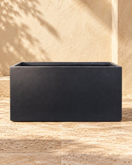 Rectangular Black Pot