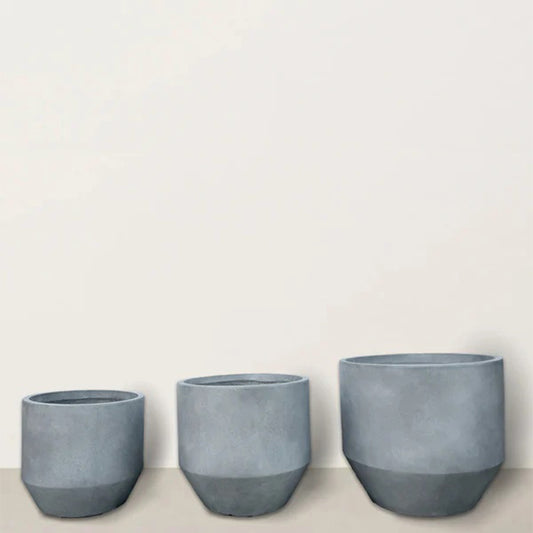 Fiber Clay Grey Pots
