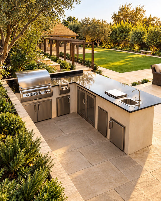 Luxury Outdoor BBQ AREA & Garden Landscaping