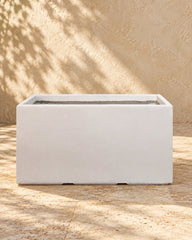 Rectangular white Pot