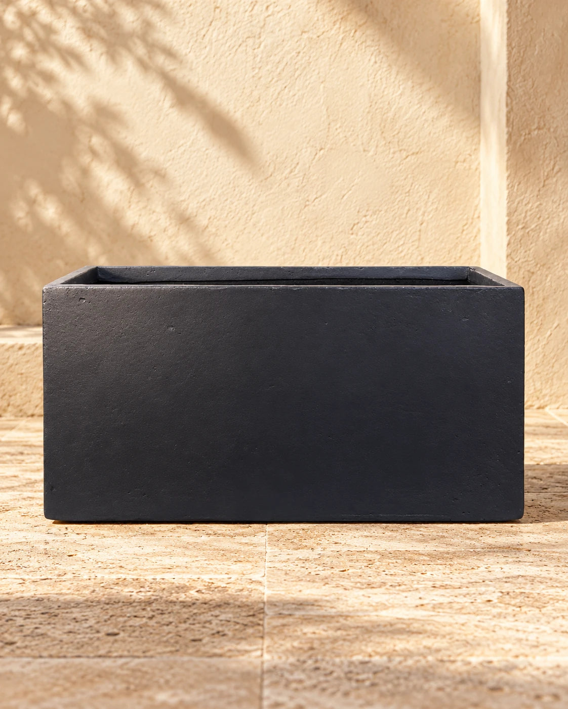 Rectangular Black Pot
