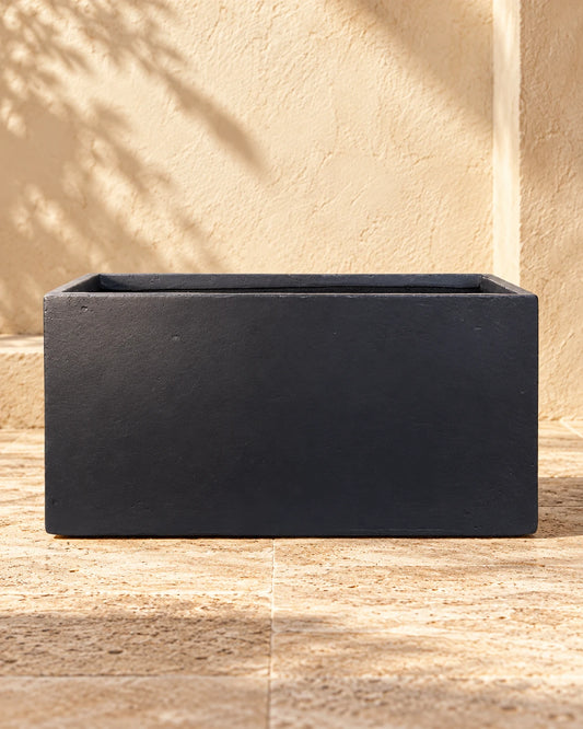 Rectangular Black Pot
