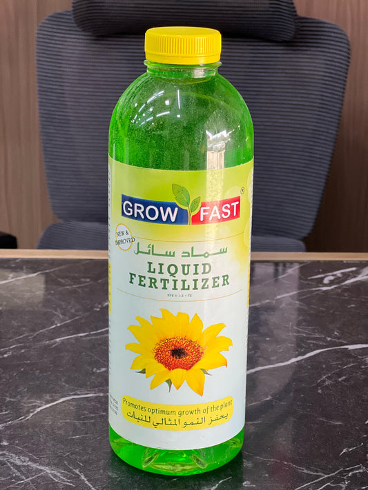 Plant House Grow Fast Liquid Fertilizer in a 1-litre bottle, designed for nourishing healthy plant growth.