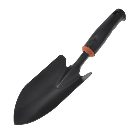 Hand plant shovel from Plant House with a sturdy metal blade and ergonomic handle for gardening and planting tasks.