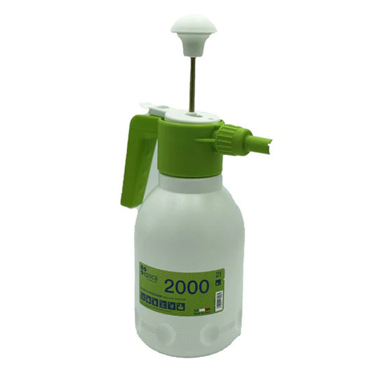Plant House Epoca 2000 water sprayer, 2-liter garden tool from Italy with ergonomic handle and transparent body.