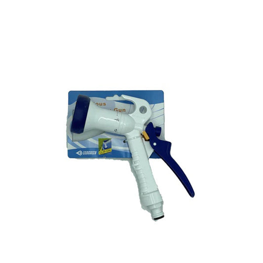 White Zoom Hose Nozzle by Plant House, a durable garden tool with adjustable spray settings for watering.