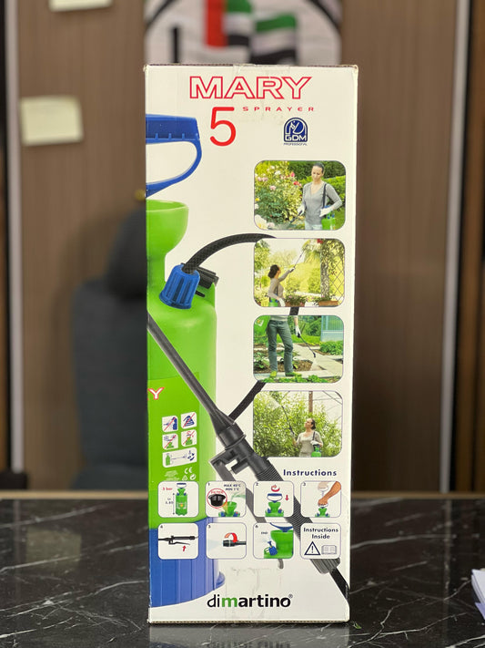 Plant House Dimartino 5L pressure pump tool, shown in the image, used for watering and garden irrigation.