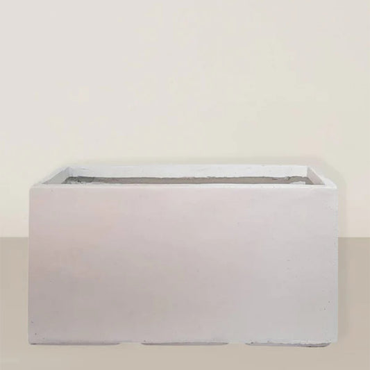 Rectangular white Pot